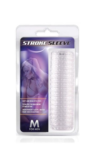 Przedłużka TPE Blush M For Men Stroke Sleeve przezroczysta Blush