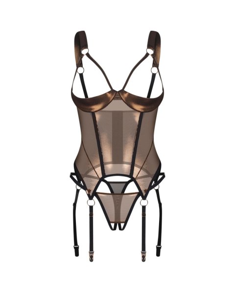 Soranna gorset i stringi otwarte L/XL Obsessive - Amocarat Sp. z o.o.