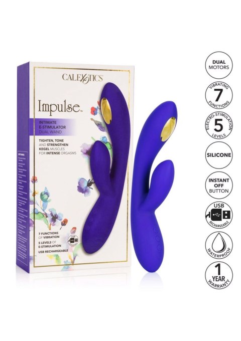Wibrator punktu G Estim Dual Wand niebieski 21.5 cm CalExotics