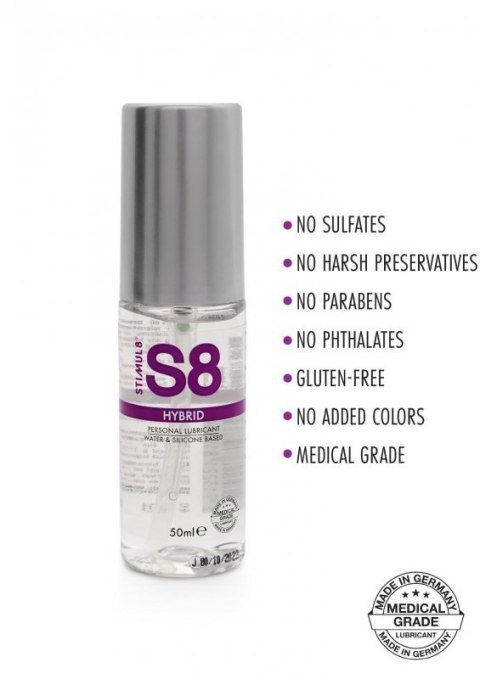 S8 Hybrid Lube 50ml Natural Boss of toys