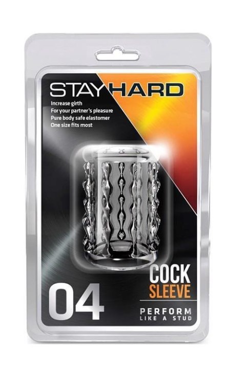 STAY HARD COCK SLEEVE 04 CLEAR Boss of toys