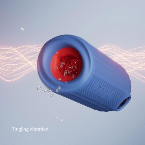 Masturbator wodoodporny Otouch Submarine niebieski z wibracjami OTOUCH