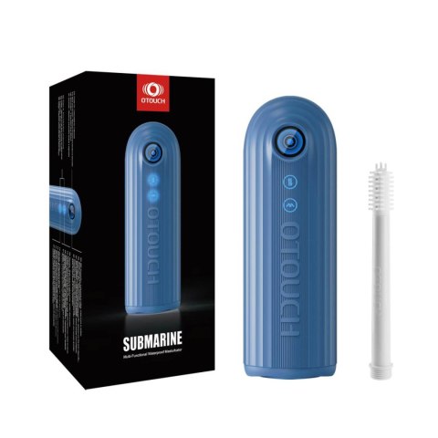 Masturbator wodoodporny Otouch Submarine niebieski z wibracjami OTOUCH