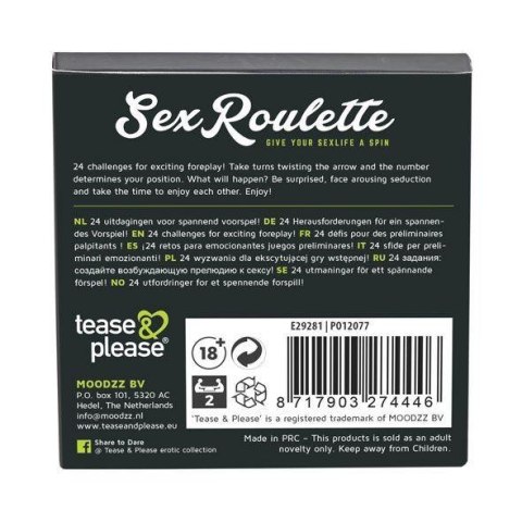 Sex Roulette Foreplay (NL-DE-EN-FR-ES-IT-PL-RU-SE-NO) Tease & please