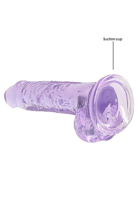 7"" / 18 cm Realistic Dildo With Balls - Purple SHOTS
