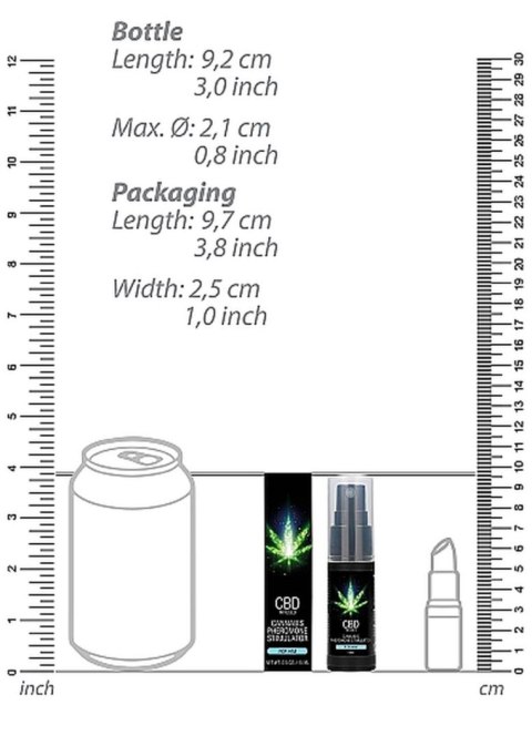 CBD Cannabis Pheromone Stimulator For Him - 15ml SHOTS