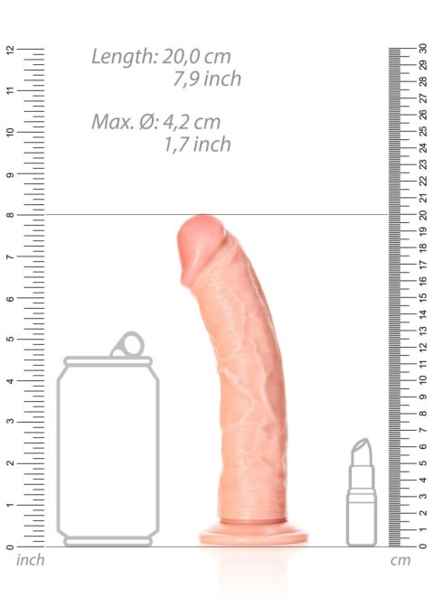 Curved Realistic Dildo with Suction Cup - 7""""/ 18 cm SHOTS