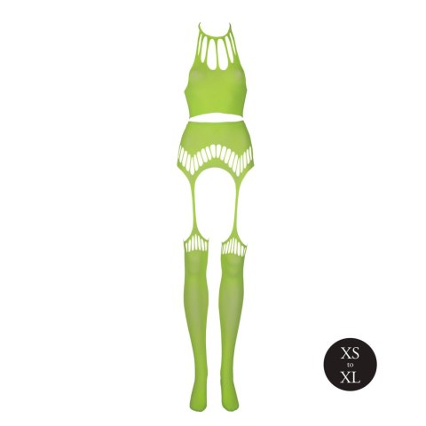 Komplet bielizny Ouch neonowy zielony UV XS/XL Ouch!