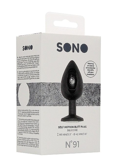 N0. 91 - Self Penetrating Butt Plug - Black SHOTS
