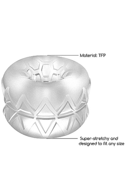 N0. 92 - Reversible Masturbator and Bumper - Transparent SHOTS