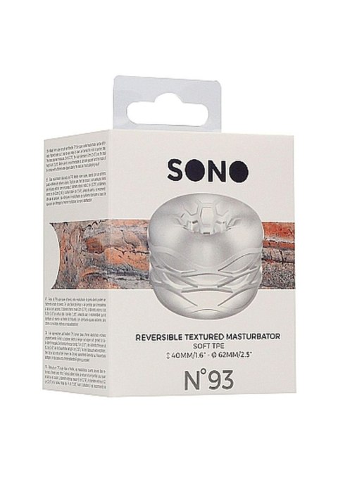 N0. 93 - Reversible Masturbator and Bumper - Transparent SHOTS