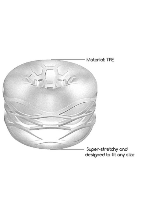 N0. 93 - Reversible Masturbator and Bumper - Transparent SHOTS