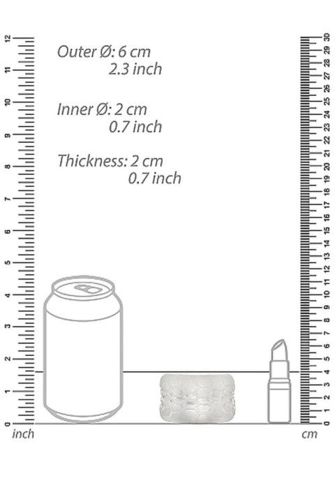 N0. 94 - Reversible Masturbator and Bumper - Transparent SHOTS