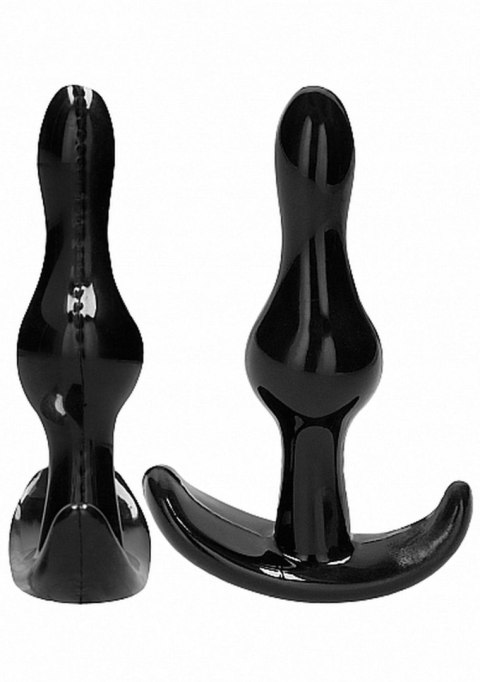 NO. 80 - 4-Piece Butt Plug Set - Black SHOTS
