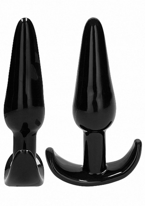 NO. 80 - 4-Piece Butt Plug Set - Black SHOTS