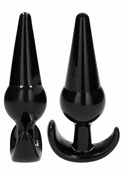 NO. 80 - 4-Piece Butt Plug Set - Black SHOTS