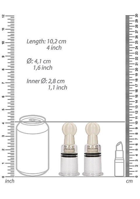 Nipple Suction Set Medium - Transparent SHOTS