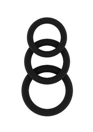 No.25 - Cockring Set - Black SHOTS