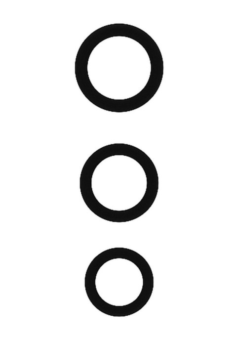 No.25 - Cockring Set - Black SHOTS