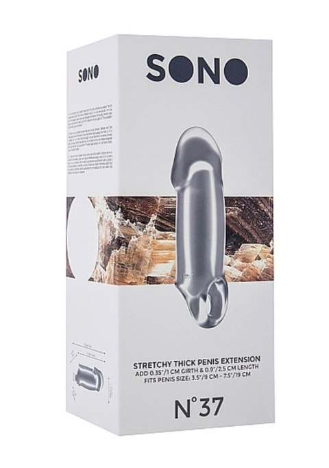 No.37 - Stretchy Thick Penis Extension - Translucent SHOTS