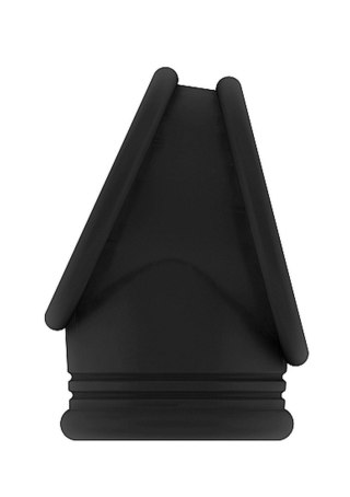 No.48 - Cockring with Ball Strap - Black SHOTS