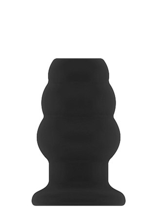 No.49 - Small Hollow Tunnel Butt Plug - 3 Inch - Black SHOTS