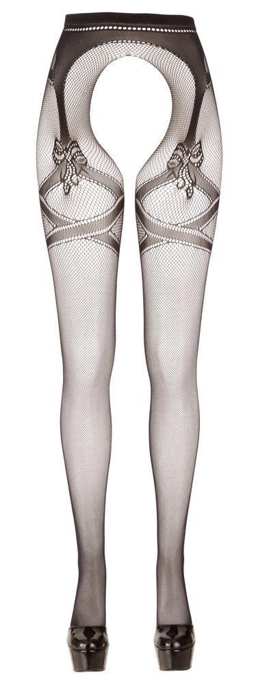 Rajstopy bezmajtkowe Cottelli LEGWEAR z podwiązką L/XL Cottelli LEGWEAR