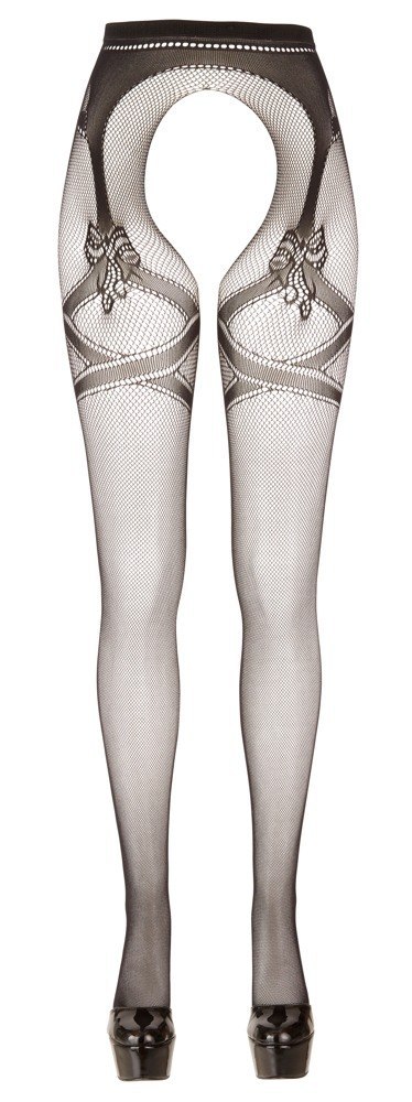 Rajstopy bezmajtkowe Cottelli LEGWEAR z podwiązką L/XL Cottelli LEGWEAR