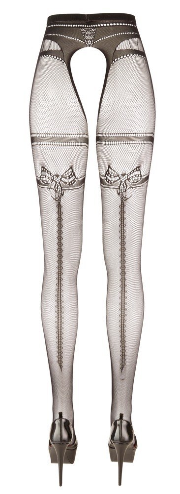 Rajstopy bezmajtkowe Cottelli LEGWEAR z podwiązką L/XL Cottelli LEGWEAR