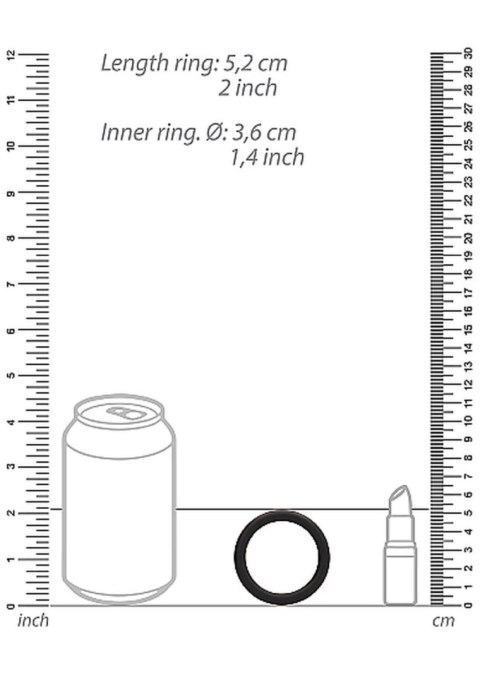 Round Cock Ring Set - Black SHOTS