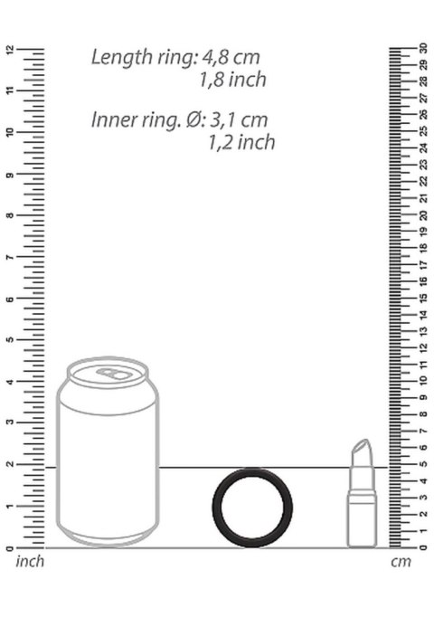 Round Cock Ring Set - Black SHOTS