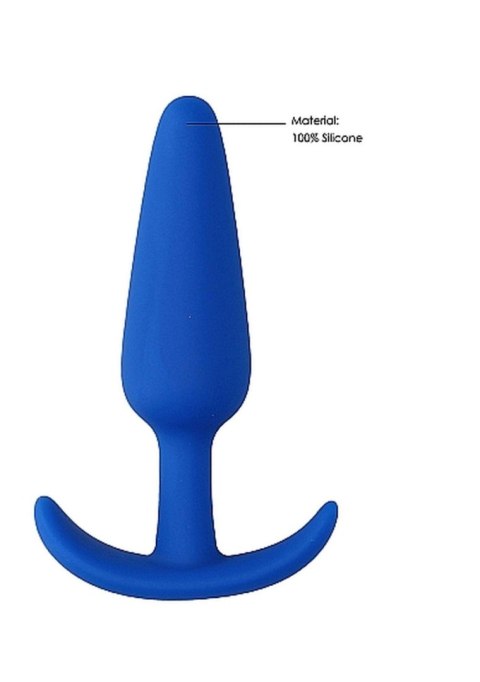 Slim Butt Plug - Blue SHOTS