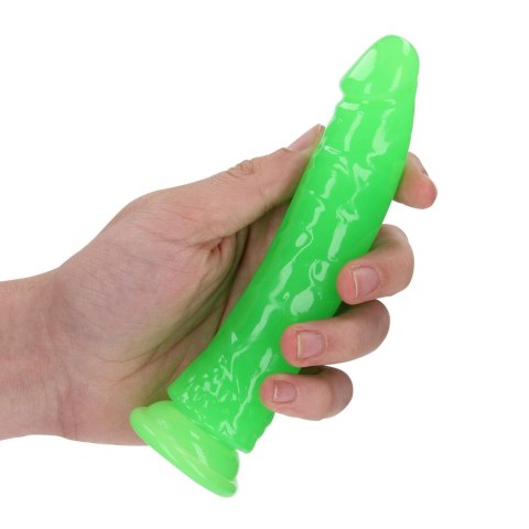 Slim Realistic Dildo with Suction Cup - Glow in the Dark - 6'' / 15,5 cm SHOTS