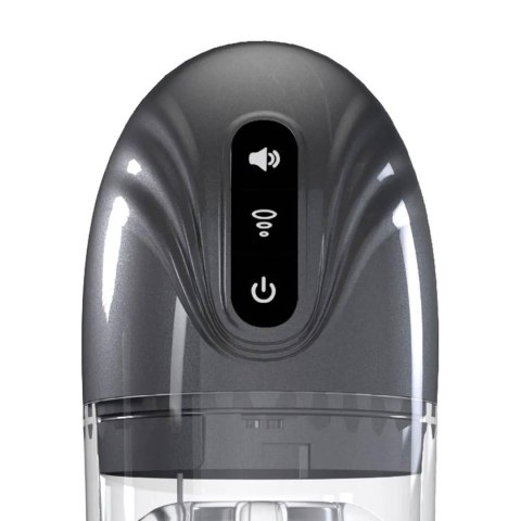 SonicPull - Suction and Vibration Masturbator Pump - Multimedia Enhanced - Gun Metal SHOTS