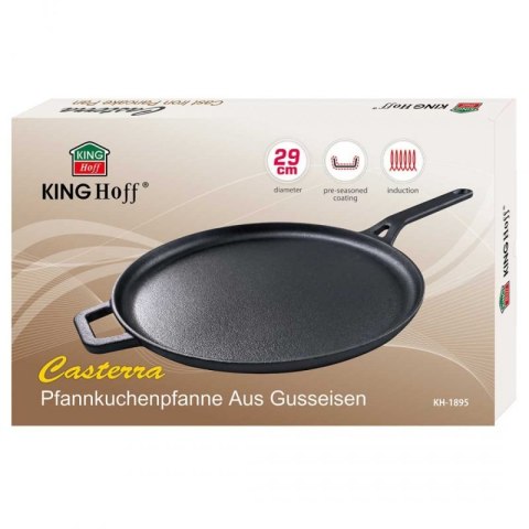 PATELNIA ŻELIWNA 29cm DO NALEŚNIKÓW PIZZY KINGHOFF KH-1895 Kinghoff