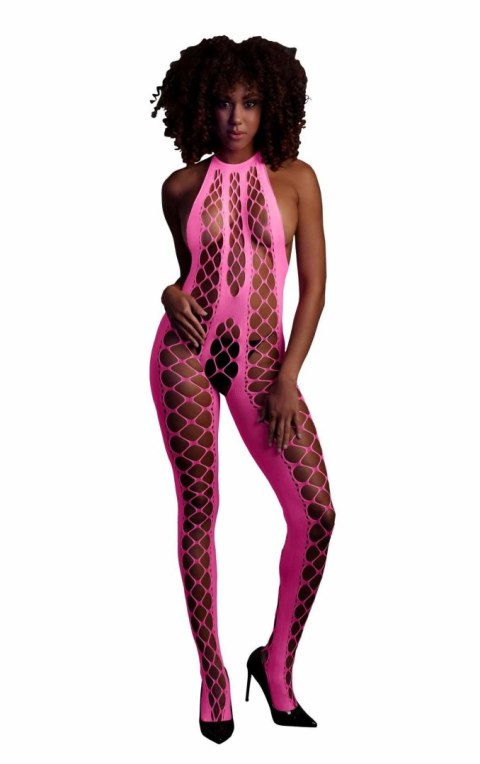 Bodystocking with Halterneck - Pink - XS/XL SHOTS