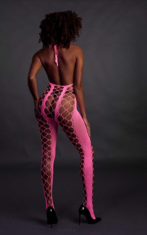Bodystocking with Halterneck - Pink - XS/XL SHOTS