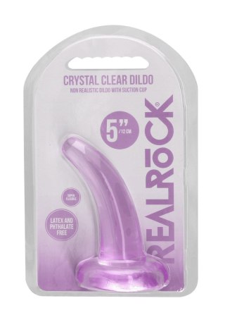 Dildo z przyssawką RealRock Crystal Clear przezroczyste 11 cm RealRock