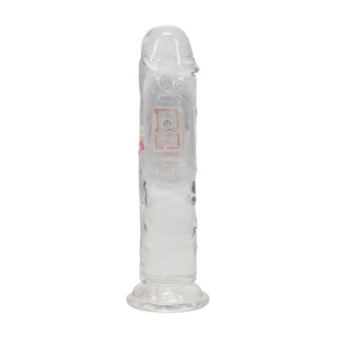 LED Vibrating Straight Cock - 15 cm - Transparent SHOTS