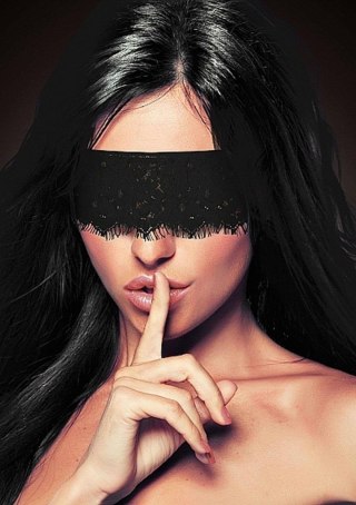Mystere Lace Mask - Black SHOTS