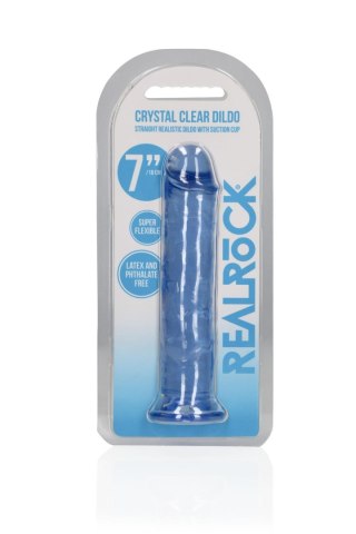 Straight Realistic Dildo with Suction Cup - 7'' / 18 SHOTS