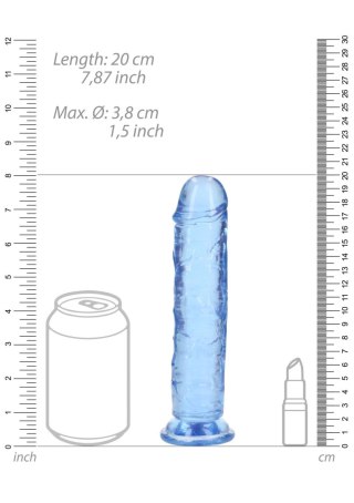 Straight Realistic Dildo with Suction Cup - 7'' / 18 SHOTS