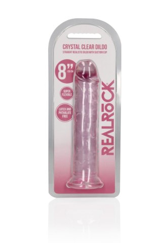 Straight Realistic Dildo with Suction Cup - 8'' / 20 SHOTS