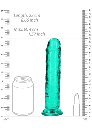 Straight Realistic Dildo with Suction Cup - 8'' / 20 SHOTS