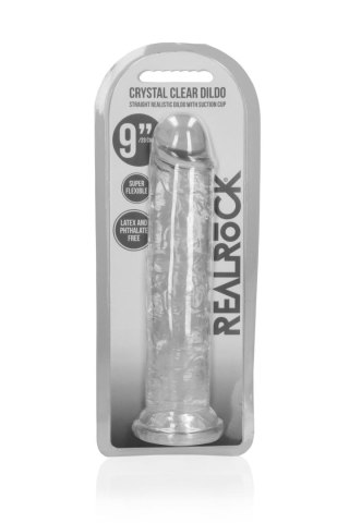 Straight Realistic Dildo with Suction Cup - 9'' / 23 SHOTS