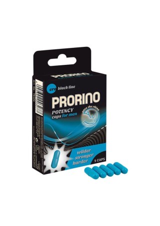 Supl.diety-PRORINO Men- 5pcs black line Potency Caps HOT Productions & Vertriebs GmbH
