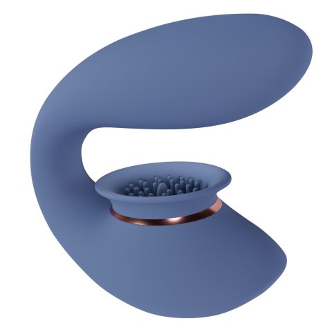 Twitch 3 - Rechargeable Vibrator & Suction - Silicone - 10 Speed - Blue/Grey SHOTS