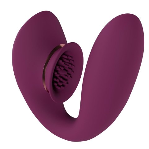 Twitch 3 - Rechargeable Vibrator & Suction - Silicone - 10 Speed - Burgundy SHOTS