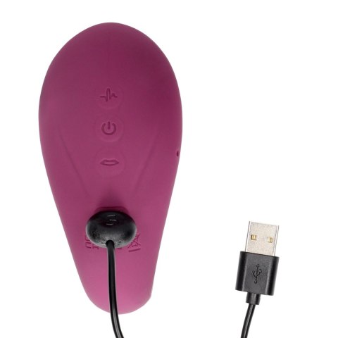 Twitch 3 - Rechargeable Vibrator & Suction - Silicone - 10 Speed - Burgundy SHOTS