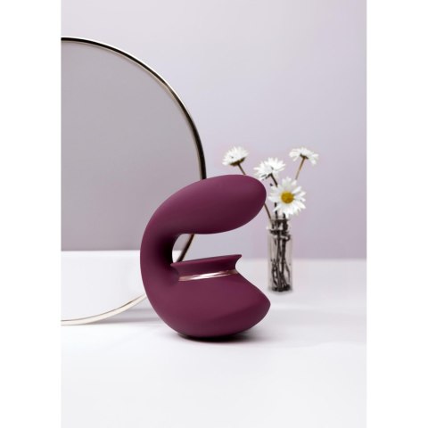 Twitch 3 - Rechargeable Vibrator & Suction - Silicone - 10 Speed - Burgundy SHOTS